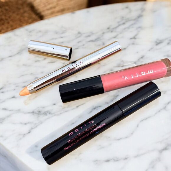 Mally Beauty Makeup Bundle X3 Shadow Stick Mascara Lip Gloss - Picture 2 of 7